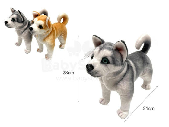 Plush toy  - 80640 - HUSKY DOG - size 28 cm