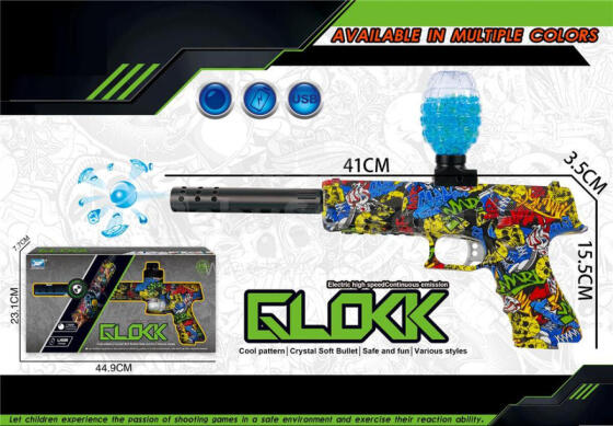 Imitācijas ierocis - 04396 - ŪDENS BUMBAS ŠAUTENE - GLOCKK