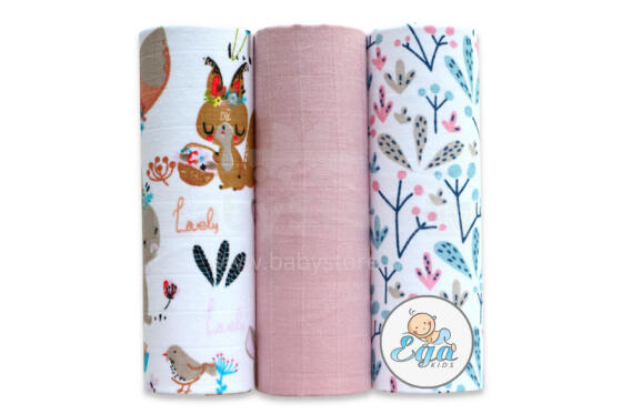Diaper - SET - 21211 - MUSLIN - EGA - size 60x80 cm  - nr 7