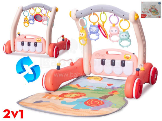 Игровой коврик с ХОДУНКАМИ - 86367 - РОЗОВЫЙ