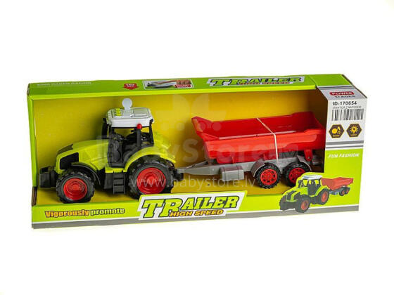 TRAKTORS AR PIEDZIŅU UN IZKRAUŠANU
