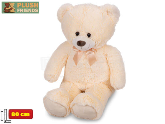 Plush toy  - 02107 - TEDDY BEAR - BROWN - size 80 cm