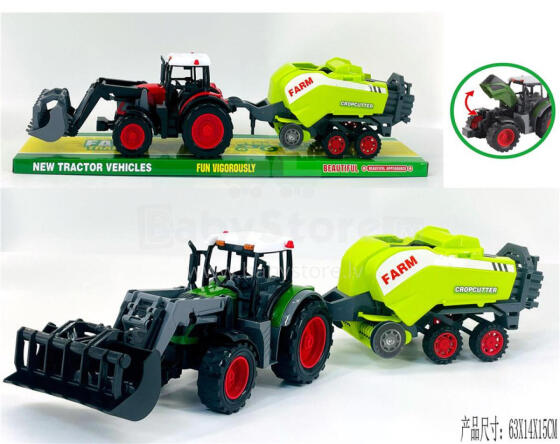 TRAKTORS AR LAUKSAIMNIECĪBAS MAŠĪNU