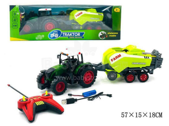 TRAKTOR Z MASZYNĄ NA RADIO-ŁADOWAR