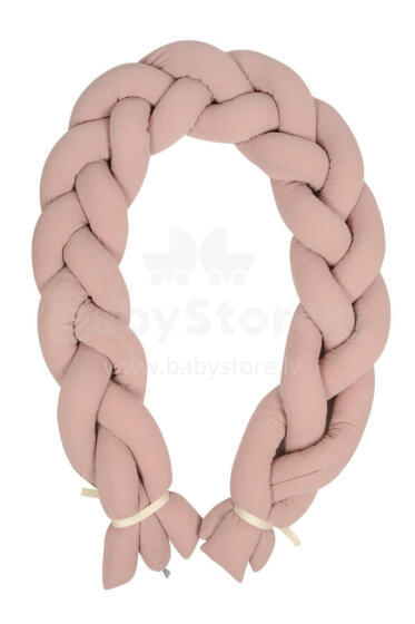 Bumper - BRAID - TB00441 / 12  - MUSLIN - DIRTY PINK - size 200 cm
