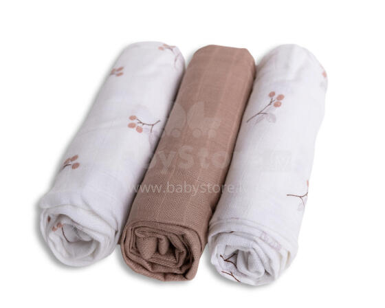 Diaper - SET - TB0510/02 - BAMBOO - dwo-layer - size 70x70 cm  - BERRIES