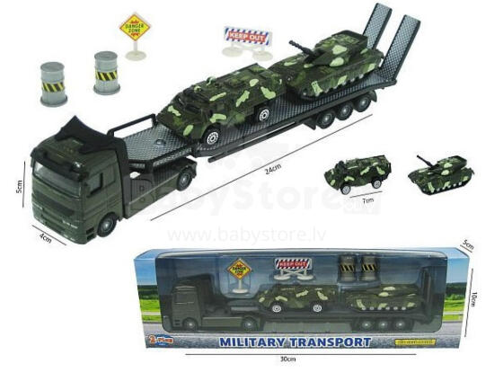 TRANSPORTER WOJSKOWY+2 POJAZDY