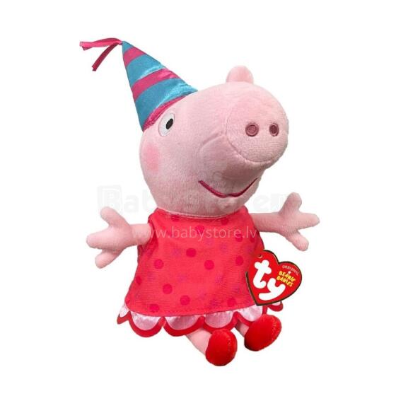 TY Beanie Babies Põrsas Peppa Party 15,5 cm