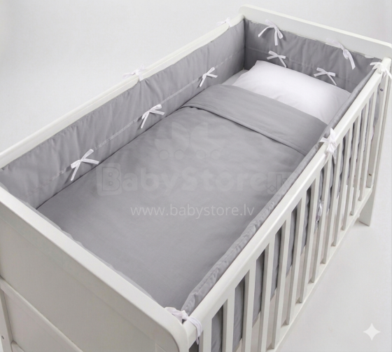 La bebe Little bed Cotton bedding Art.38300 komplekts šūpulim segas pārvalks ar spilnvendrānu (sader ar Troll) 70x80cm, 28x35cm