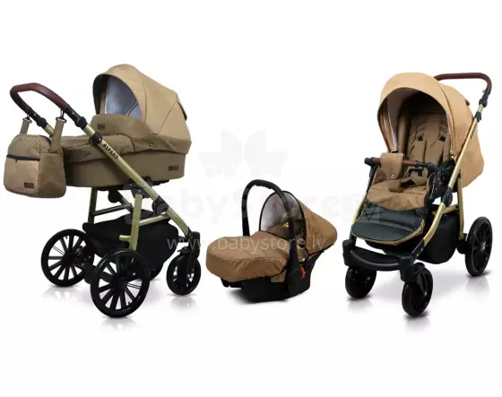 Babylux Aspero Art.286105 Chocolate Universal 3-in-1 stroller