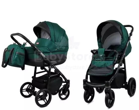 Babylux Axel Art.286122 Bottle Green  Универсальная коляска 3 в 1
