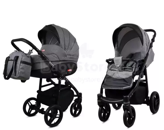 Babylux Axel Art.286125 Grey Flex  Универсальная коляска 3 в 1