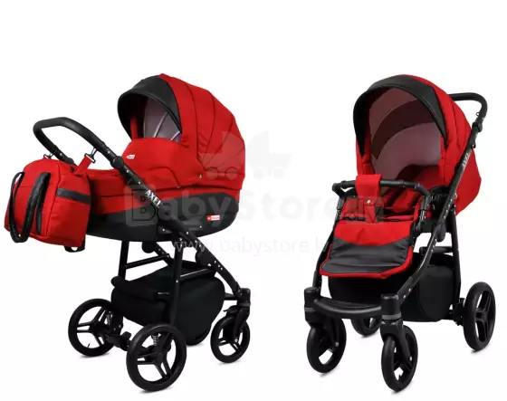 Babylux Axel Art.286128 Red Универсальная коляска 3 в 1