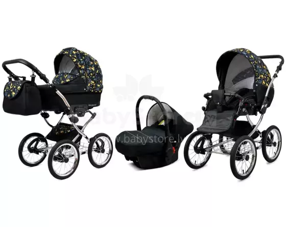 Babylux Margaret Exclusive Art.286177 Gold Deer Classic 3-in-1 baby stroller