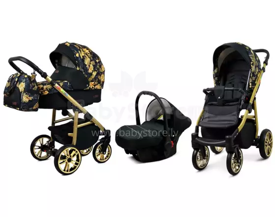 Babylux Color Lux Art.286196 Gold Jungle Universal 3-in-1 stroller