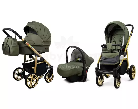 Babylux Color Lux Art.286199 Olive Universal 3-in-1 stroller
