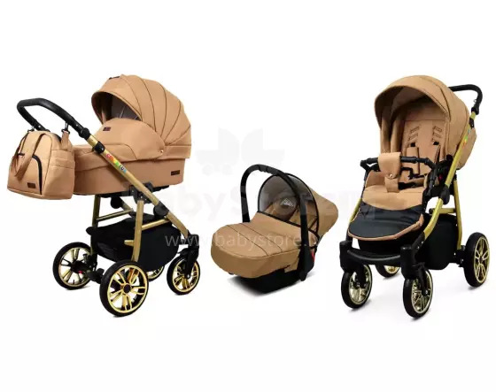 Babylux Color Lux Art.286204 Sand Pearl Универсальная коляска 3 в 1