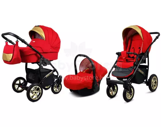 Babylux Gold Lux Art.286212 Scarlett Universālie rati/ratiņi 3 in1