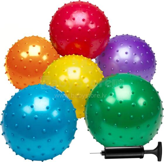 Knobby  Sensory Balls Art.286316 Сенсорный массажный ёжик/мяч 17.7 см,1 шт