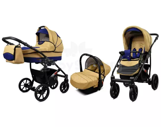 Babylux Largo Art.286480 Coffee Silver Универсальная коляска 3 в 1