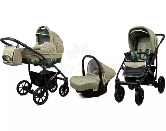 Babylux Largo Art.286481 Fern Leaf Универсальная коляска 3 в 1