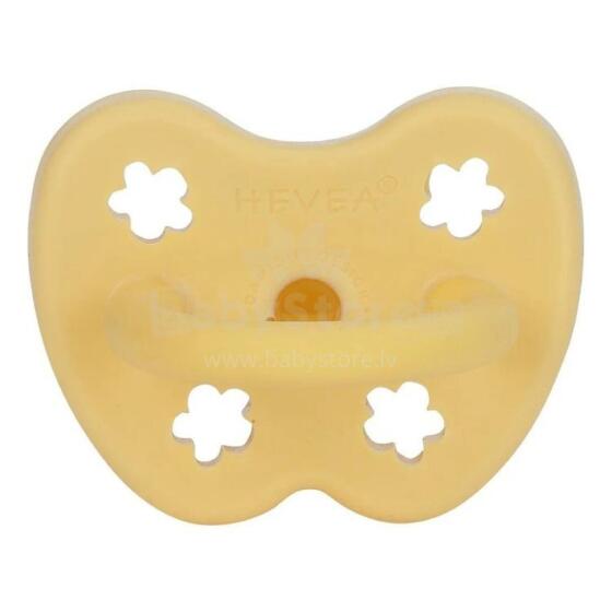 Hevea Natural Rubber Pacifier  Art.216121 Pale Butter Anatomiskā/ortopēdiskā lateksa māneklītis 3-36 mēn.