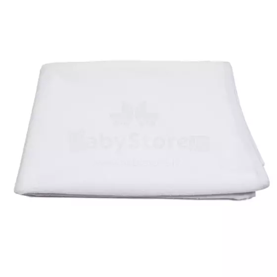 Snibbs Waterproof Sheet  Art.286629 White  Ūdensnecaurlaidīgs  palags ar gumiju,70x100см