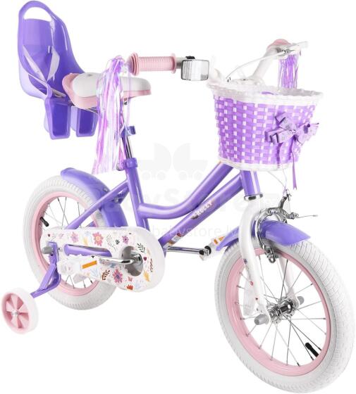 Rully Kids Bike Wheels Collas 12'  Art.286668 Violet  Bērnu divritenis (velosipēds) ar palīgriteņiem
