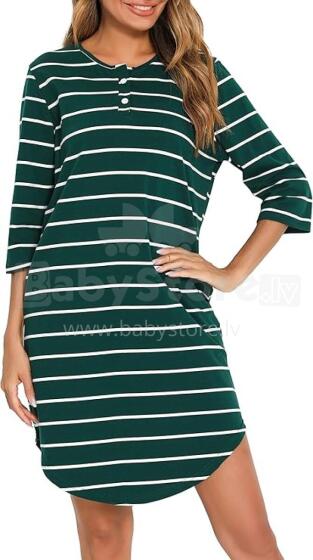 Italian Fashion Night Dress Art.286678 Green  Maternity/Nursing Nightgown