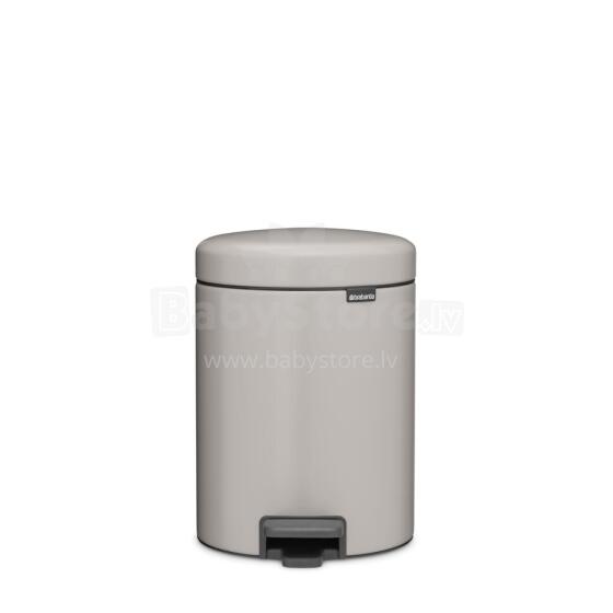 BRABANTIA atkritumu tvertne ar pedāli NewIcon, 5 l, Soft Grey