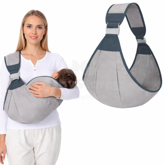 Baby Sling Adjustable/Koala Sling Art.119029 Grey   Многофунциональный детский слинг