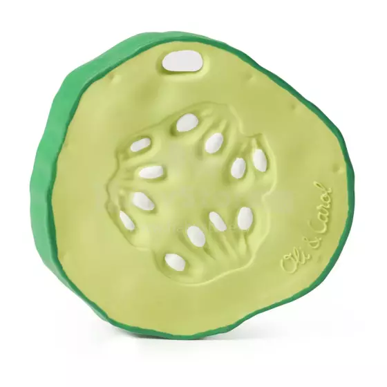 Oil Carol Teether Toy Art.286825 Cucumber zobgrauznis no naturāla kaučuka