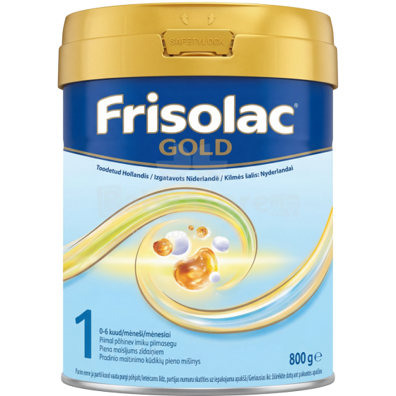 Frisolac® Gold 1 New Formula Art.287200 молочная смесь - диетическое питание для детей от 0-6 мес. 800г