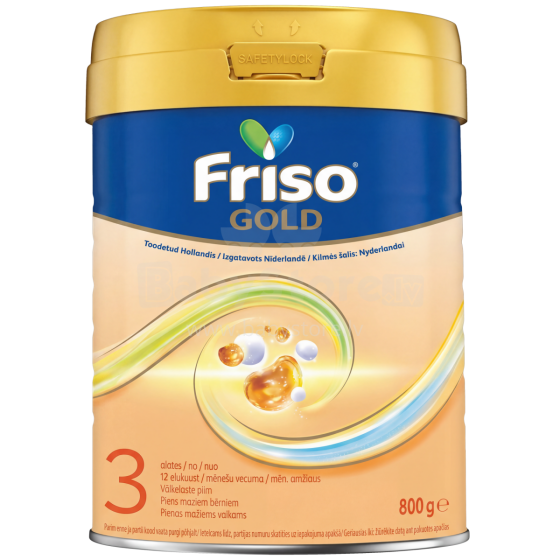 Frisolac® Gold 3 New Formula Art.287204 mākslīgais piena maisījums diētiskai lietošanai zīdaiņiem no 12+ mēn. 800g