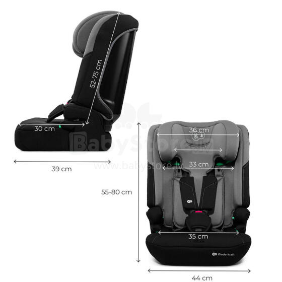 KINDERKRAFT Car Seat I-COMFY i-Size DARK GREY
