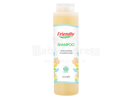 Friendly Organic Shampoo  Art.287533 matu un ķermeņa mazgāšanas līdzeklis mazuļiem, 500 ml