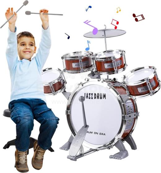 Kidsworld Musical Instrument Drum  Art.287558 Komplekts- mūzikālās bungas