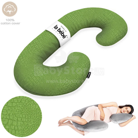 La Bebe™ Maternity Pillow Cotton Sì -Duo Art. 5-171 Wild Life. Daudzfunkcionāls spilvens/pakavs grūtniecēm, ar memory foam