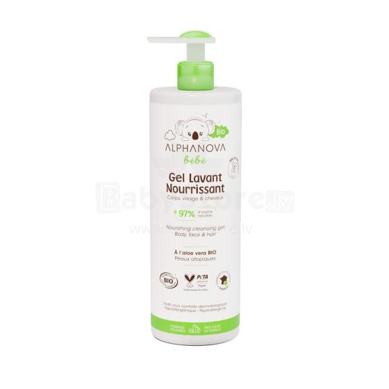 Alphanova Bebe Shower Gel Art.287575 Увлажняющий гель для душа  без отдушек для сухой  кожи, 400 мл