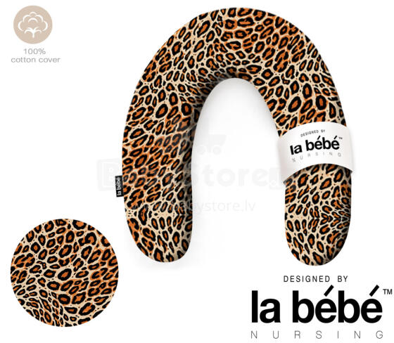 La Bebe™ Rich Maternity Pillow Art. 5-170 Wild Life. Pakaviņš (pakavs) mazuļa barošana, gulēšanai, pakaviņš grūtniecēm 30x104 cm