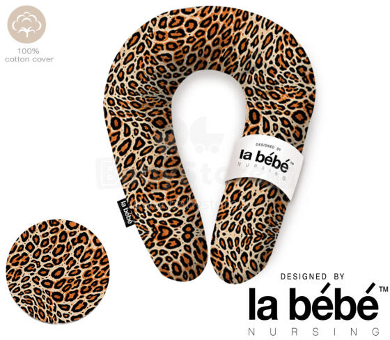 La Bebe™ Snug Maternity Pillow Art. 5-170 Wild Life. Подкова для сна / кормления малыша, 20x70 см