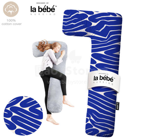 La Bebe™ Flopsy Pillow Art. 5-172 Wild Life. Cotton Nursing Maternity Подушка для беременных и кормящих мам [2 хлопковых чехла], наполнение - синетепон, 180 см