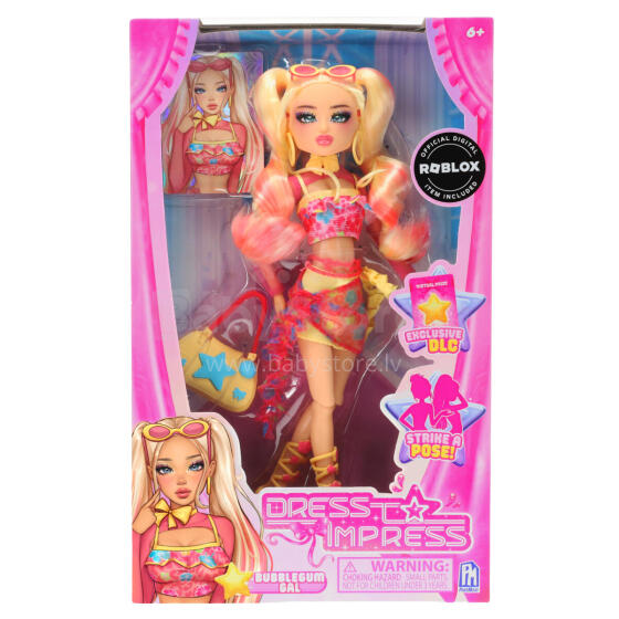 DRESS TO IMPRESS Leļle - Bubble Gum Gal, 29 cm