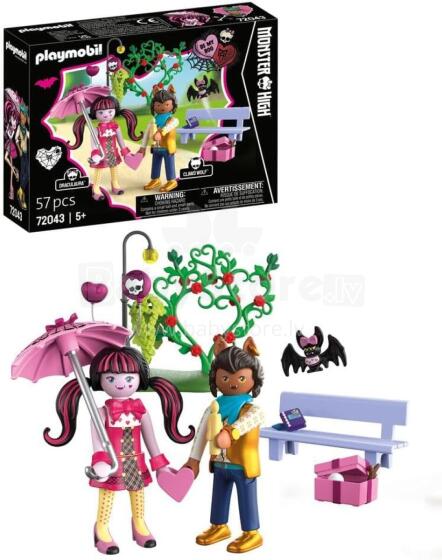 PLAYMOBIL Monster High – романтическое свидание на День святого Валентина: Дракулаура и Клод