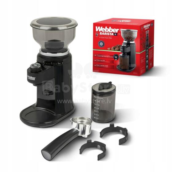Młynek elektryczny żarnowy do kawy automatyczny 25 poziomów WEBBER CG6 180W