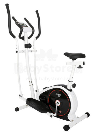 CHRISTOPEIT SPORT eliptiskais trenažieris + velotrenažieris  CT4. Velotrenažiera un eliptiskā trenažiera kombinācija 7kg/100kg