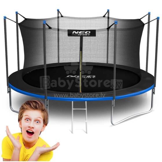 15ft/465см Садовый Трамплин с Сеткой Безопасности и Лестницей Neo-Sport