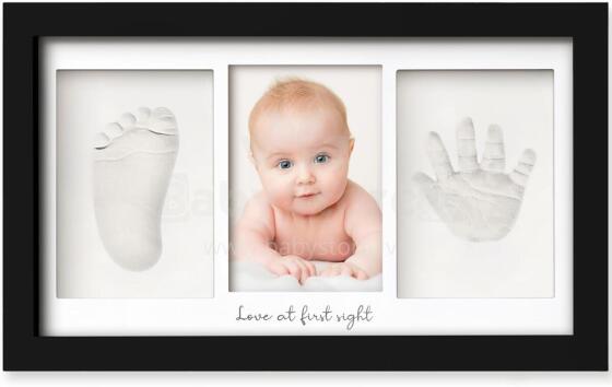 Baby Handprint and Footprint Maker Set Art for Baby Art.288167 Black Рамочка тройная деревянная