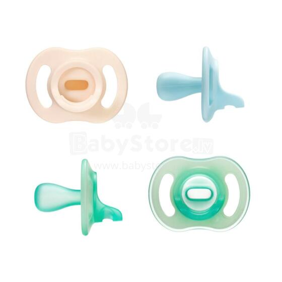 Tommee Tippee Ultralight StayPut  Art.288169 Силиконовые пустышки ,0-6 мес,4 шт