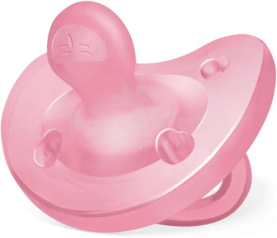 Chicco Physio Soft Art.288261 Pink  fizioloģiskās formas māneklītis silikona māneklītis 0+